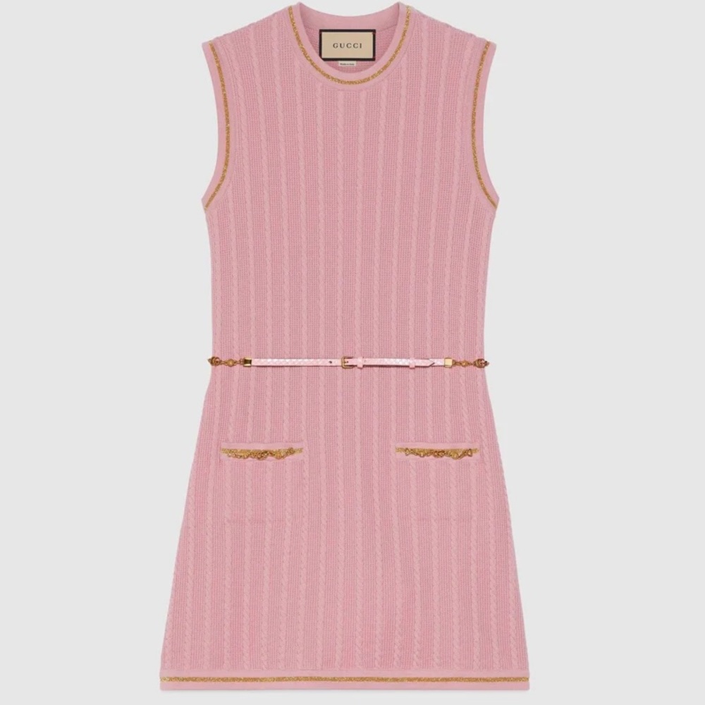Gucci double g chain dress